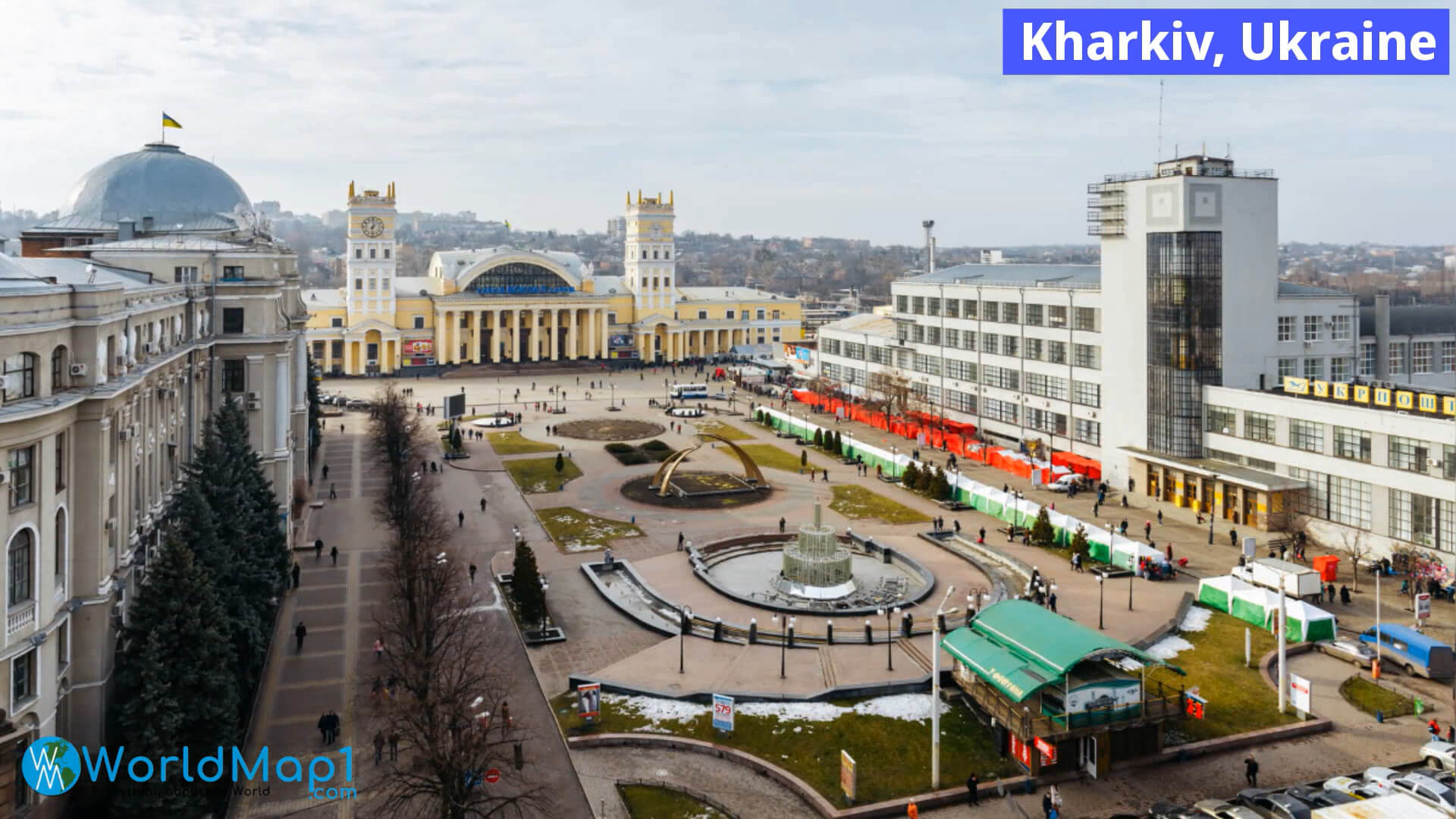 Stadtzentrum von Charkiw, Ukraine